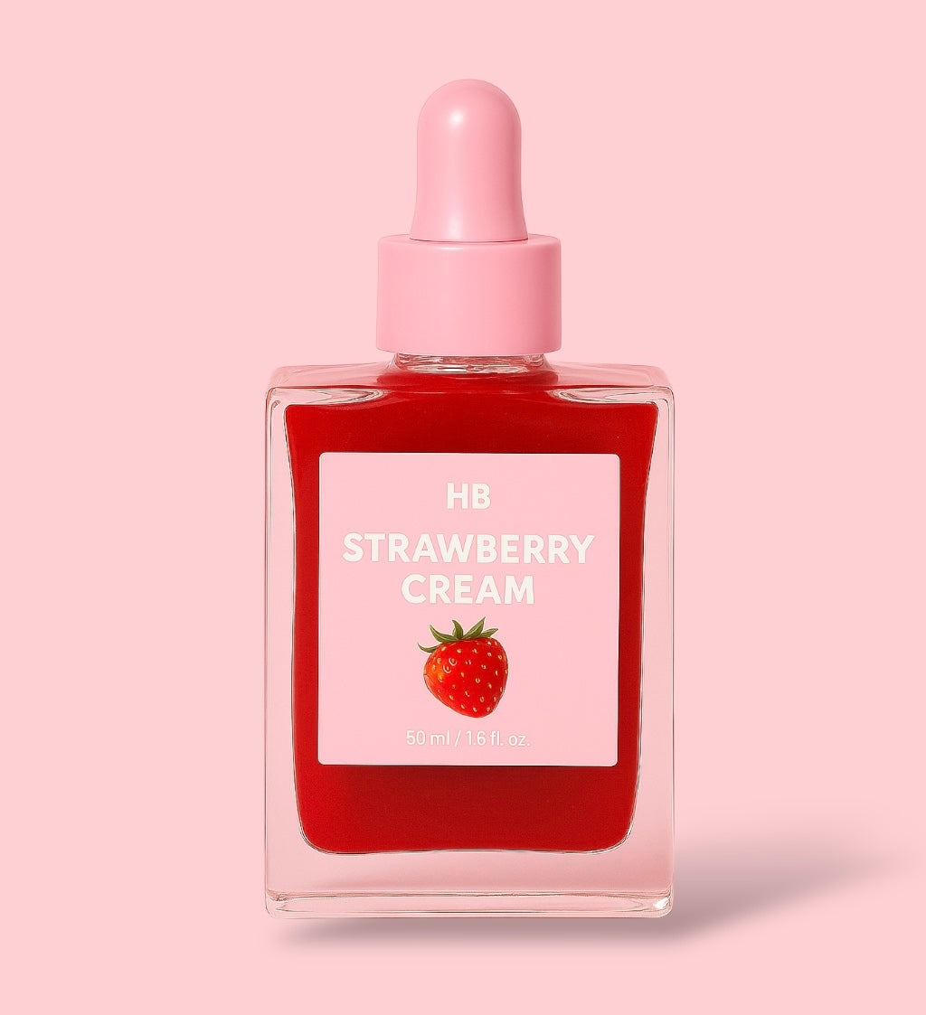 Strawberry Cream - Huile pour le corps lumineuse à la fraise - 50 ml