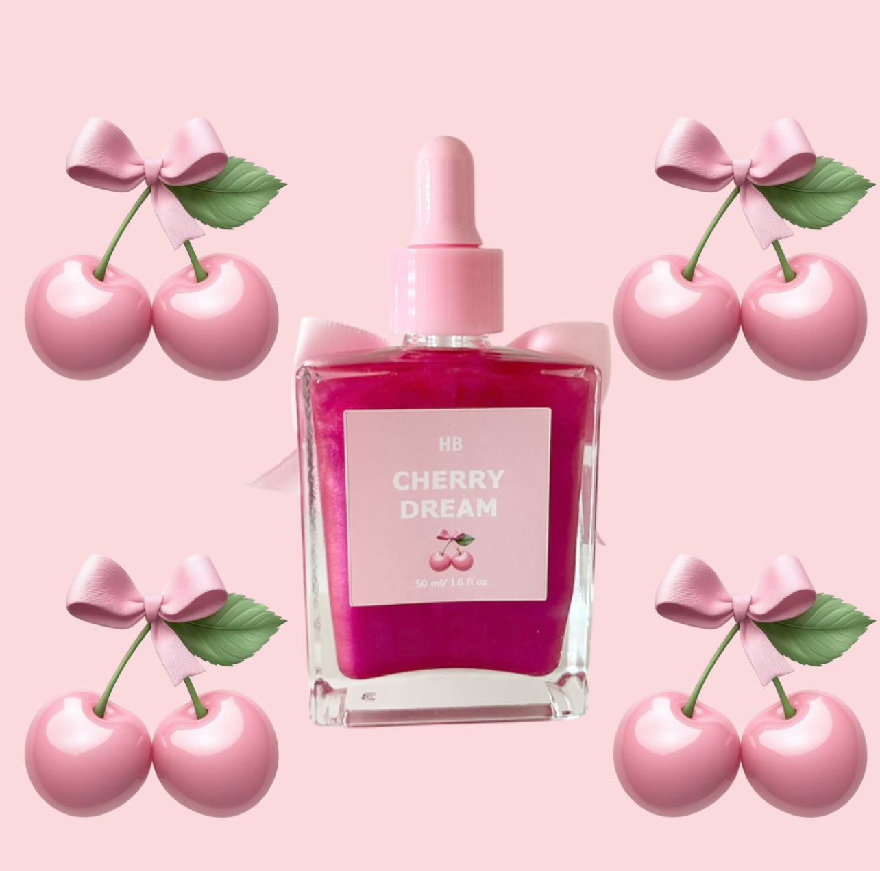 Cherry dream - Huile pour le corps lumineuse à la Cerise - 50 ml