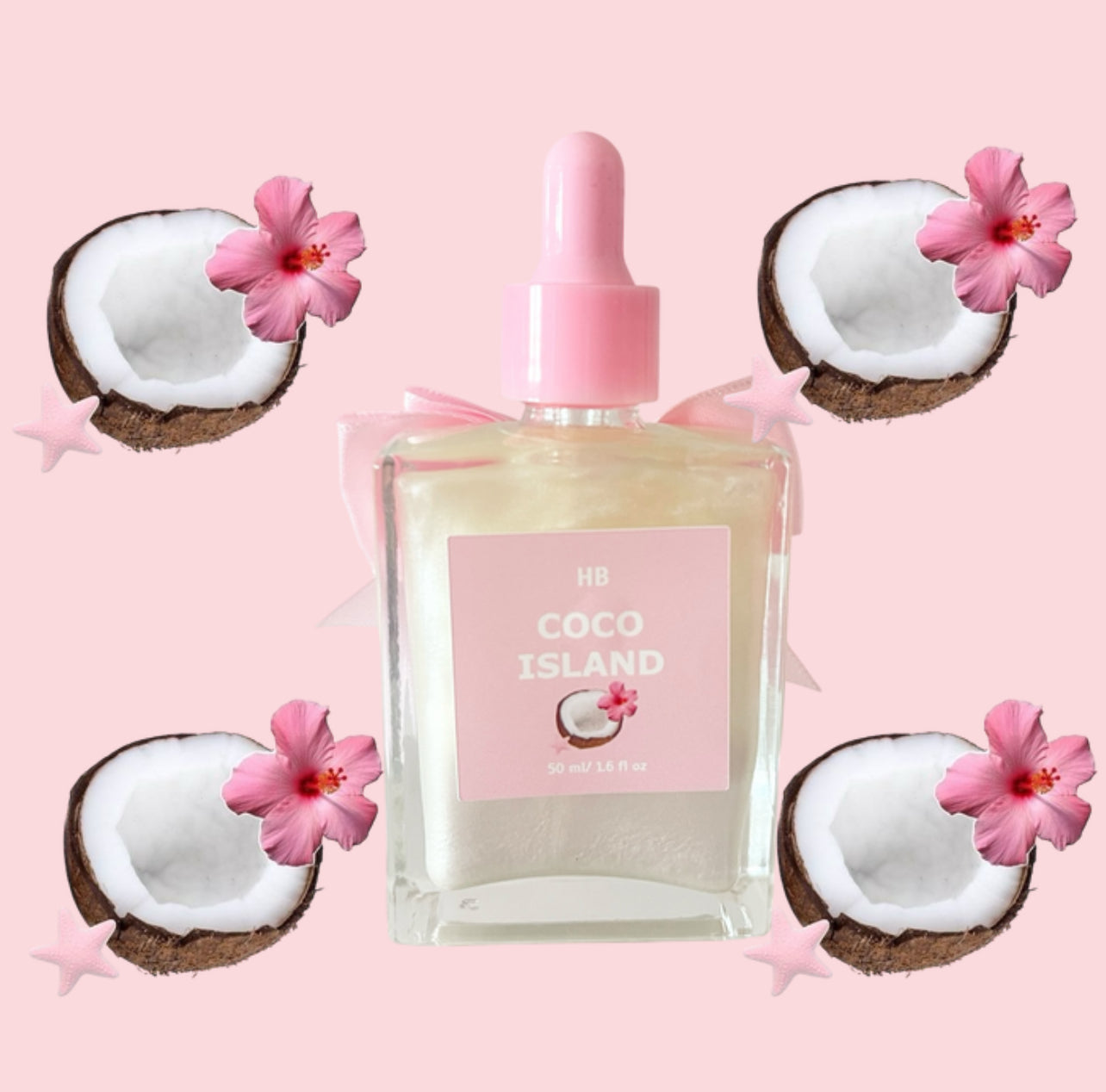 Coco Island - Huile pour le corps lumineuse à la Noix de Coco - 50 ml