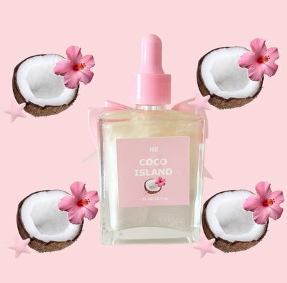 Coco Island - Huile pour le corps lumineuse à la noix de coco - 50 ml